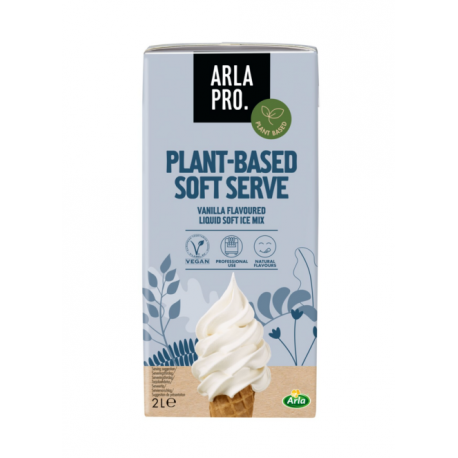 Préparation pour glace à l'italienne vegan vanille UHT fonte lente 2 litres
