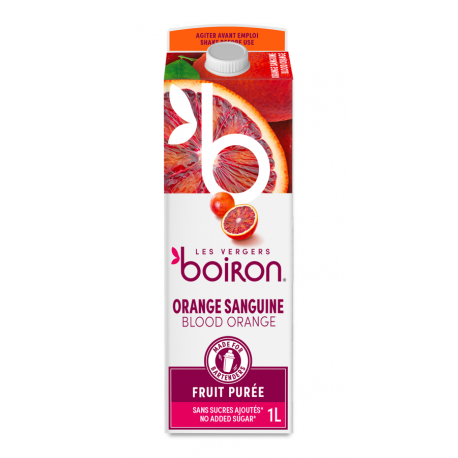 Purée de orange sanguine 100% pasteurisée non sucrée 1 Litre