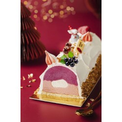 Gouttière glacée cassis et marron avec un coeur de poire 57 cm 1.5 kg