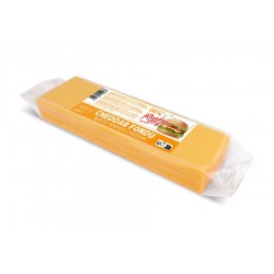 Cheddar fondu en tranches 61% MG 1,082 kg