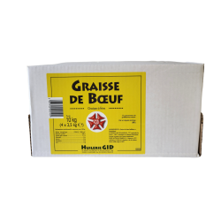 Graisse de boeuf raffiné et désodorisé 4 X 2,5 kg