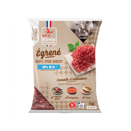 Viande hachée 15 % MG 1 kg