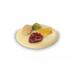 Mendiant au chocolat au blanc parsemé de fruits secs 2 kg