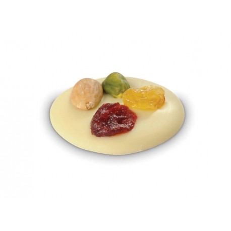 Mendiant au chocolat au blanc parsemé de fruits secs 2 kg
