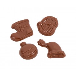 Moulage friture de noël en chocolat au lait 2 kg