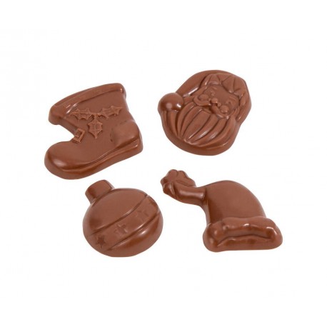 Moulage friture de noël en chocolat au lait 2 kg