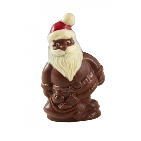 Moulage en chocolat lait père noël hotte 80 g