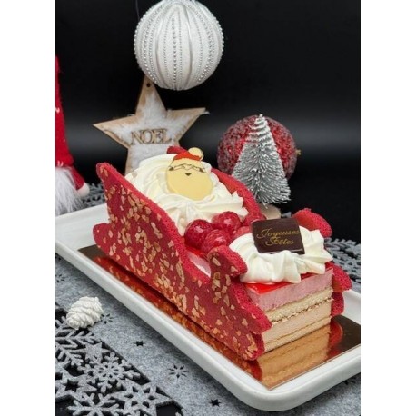Bûche à la framboise et au praliné 400 g