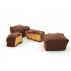 Guimauve aux éclats de caramel d'isigny enrobé de chocolat au lait 2,3 kg