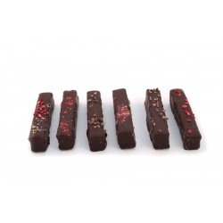 Guimauve en batonnet décoré enrobé de chocolat noir 800 g