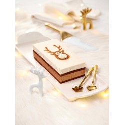 Bûche chocolat vanille Renne 18 cm 373 g