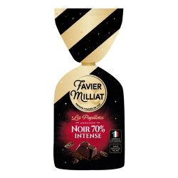 Assortiment de bonbons chocolat noir intense 70% Favier Millia 340g