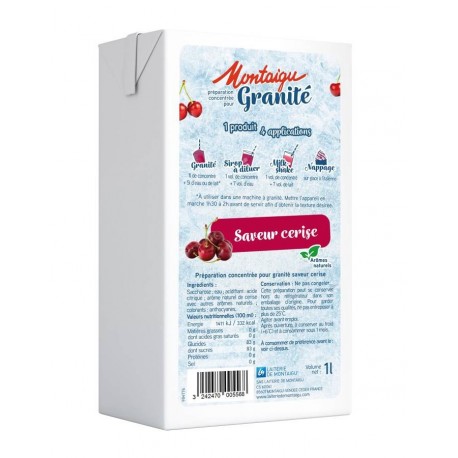 Préparation pour granité à la cerise 1 L