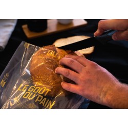 Sacs à pains 50 microns Premium France jaune 120/50+50x 350 mm x 200