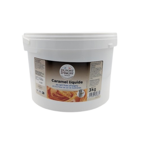 Caramel liquide au lait frais d'Isigny et à la fleur de sel de Guérande 3 kg