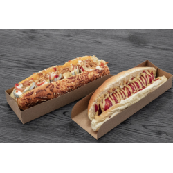 Support pour sandwich carton brun 230 x 75 x 37.4 mm x 50