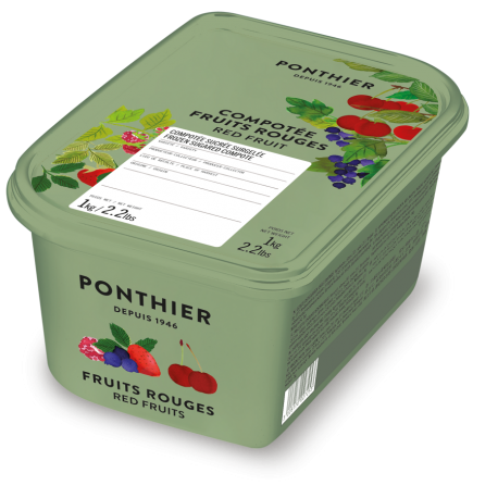 compotée fruits rouges sucrée surgelée 1kg 
