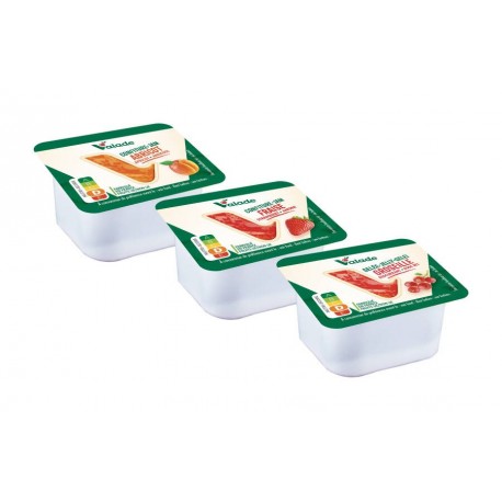 Confiture de fruits assortis 35 % : abricot, fraise, groseille 30 g x 120