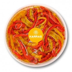 Poivrons grillés marinés en lanières 1 kg