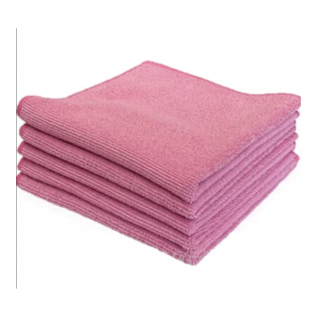 Chiffon micro fibre rouge 40 x 40 cm x 5