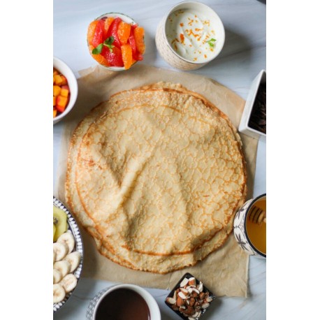 Crêpes de Bretagne sucrées, cuites 30 cm 55g
