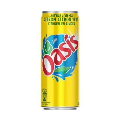 Oasis saveur citron et citron vert sleek 33 cl