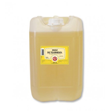 Huile de tournesol raffinée avec agent antimoussant E900 20 L
