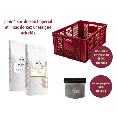 Kit Rex châtaigne + Rex impérial + corbeille 25kg