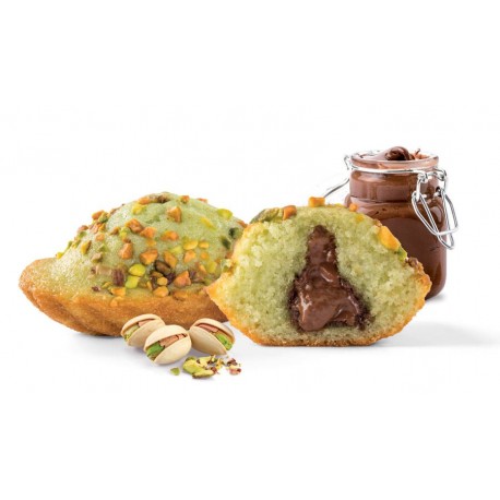 Madeleine pistache fourrée au chocolat noisette 51 g x 70