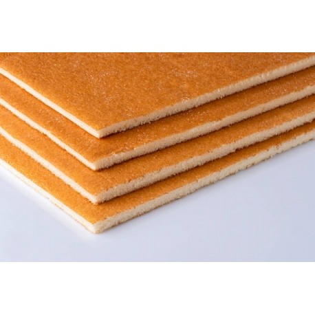 Feuille de génoise nature bdm 580 x 380 x 8 mm 447 g