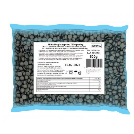 Pépites de chocolat Milka 500 g