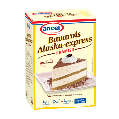 Préparation pour mousse bavaroise tiramisu Alaska-Express 1 kg