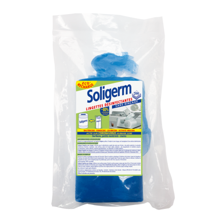 Recharge lingette désinfectante Soligerm x 200