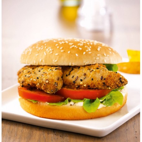 Aiguillette de poulet panée multicéréales cuite Halal 1 kg