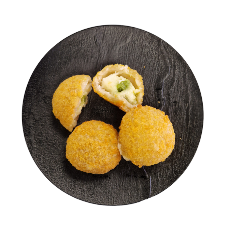 Mozzarella panée cooeur pesto basilic IQF 1 kg