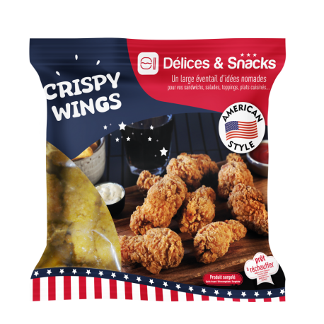 Crispy Wings machon de poulet pané 1 kg