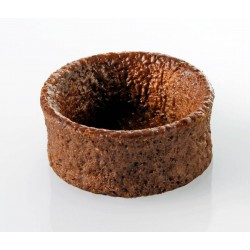 Fond tartelette cacao cuit diam 41mm 7.5g x175