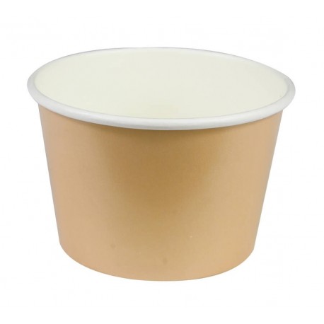Coupe à glace carton brun 240 ml x 50
