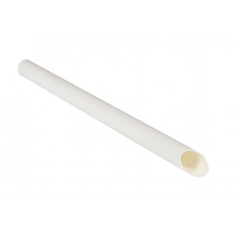 Paille en papier blanche pour bubble tea 200 x diamètre 12 x 200