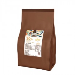 Chocolat de couverture blanc 30 % en palets 10 kg
