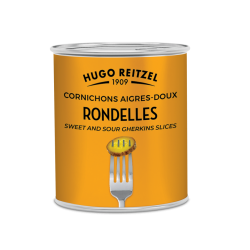 Cornichon en rondelles aigre doux boîte 4/4