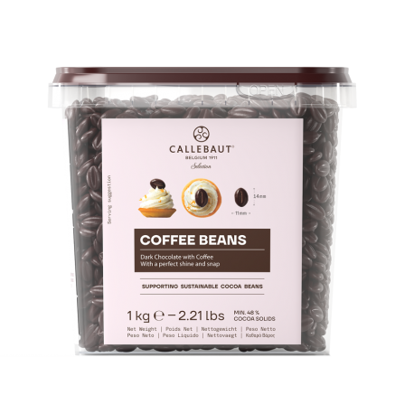 Chocolat 43,5 % cacao en grains de café 1 kg