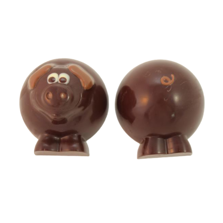 Moulage harry le cochon chocolat noir10 cm 110 g