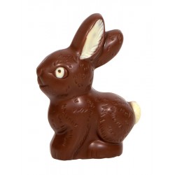 Moulage en chocolat lait décoré petit lapin 45 g