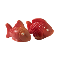 Moulage en chocolat lait poisson rouge 10.5 cm 80g