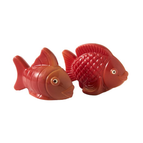 Moulage en chocolat lait poisson rouge 10.5 cm 80g