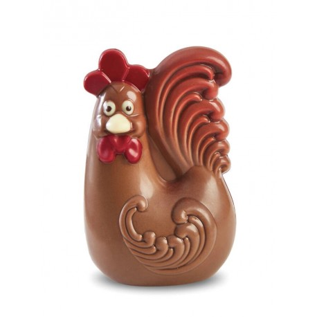 Moulage en chocolat lait petit coq 12.5 cm 120g
