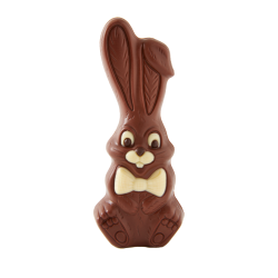 Moulage en chocolat lait lapin chic 14 cm 60g