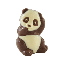 Moulage en chocolat lait panda décoré 12.5 cm 100g