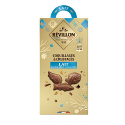 Friture coquillage et crustacé en chocolat lait 140g